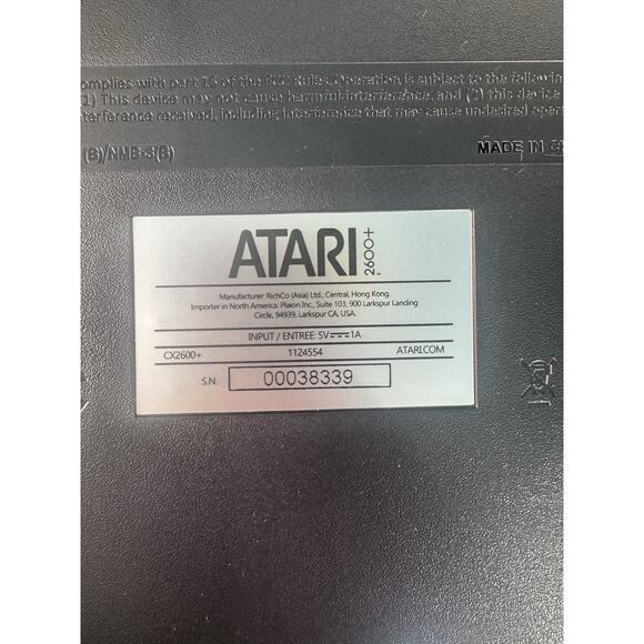 atari 2600 console with joystick, cables and one cartridge with 10 game working - Picture 8 of 8